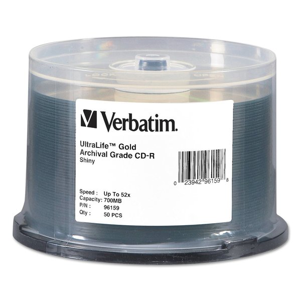 Verbatim Disc, Cd-R, 52X, Arc, 700 MB, PK50 96159